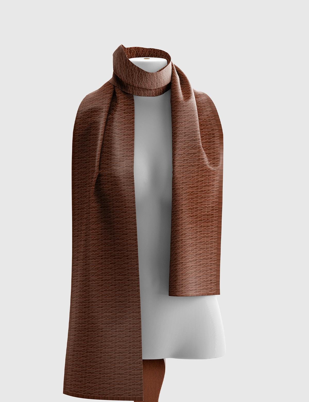 Dorothea Brown Unisex Shawl