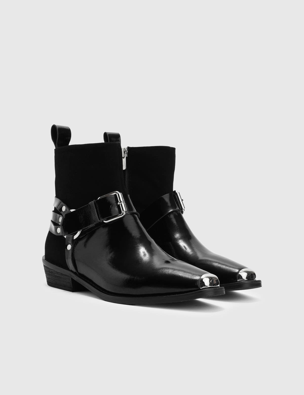 Earl Black Patent Leather Women's Boot