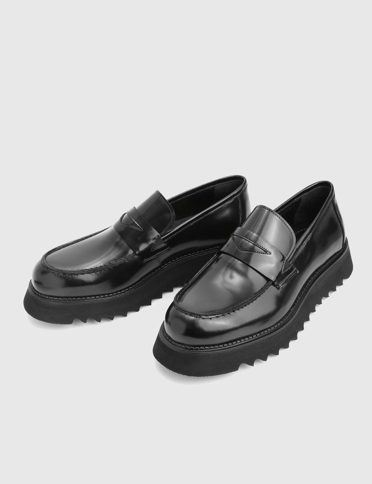 Edan Black Florentic Leather Men's Loafer