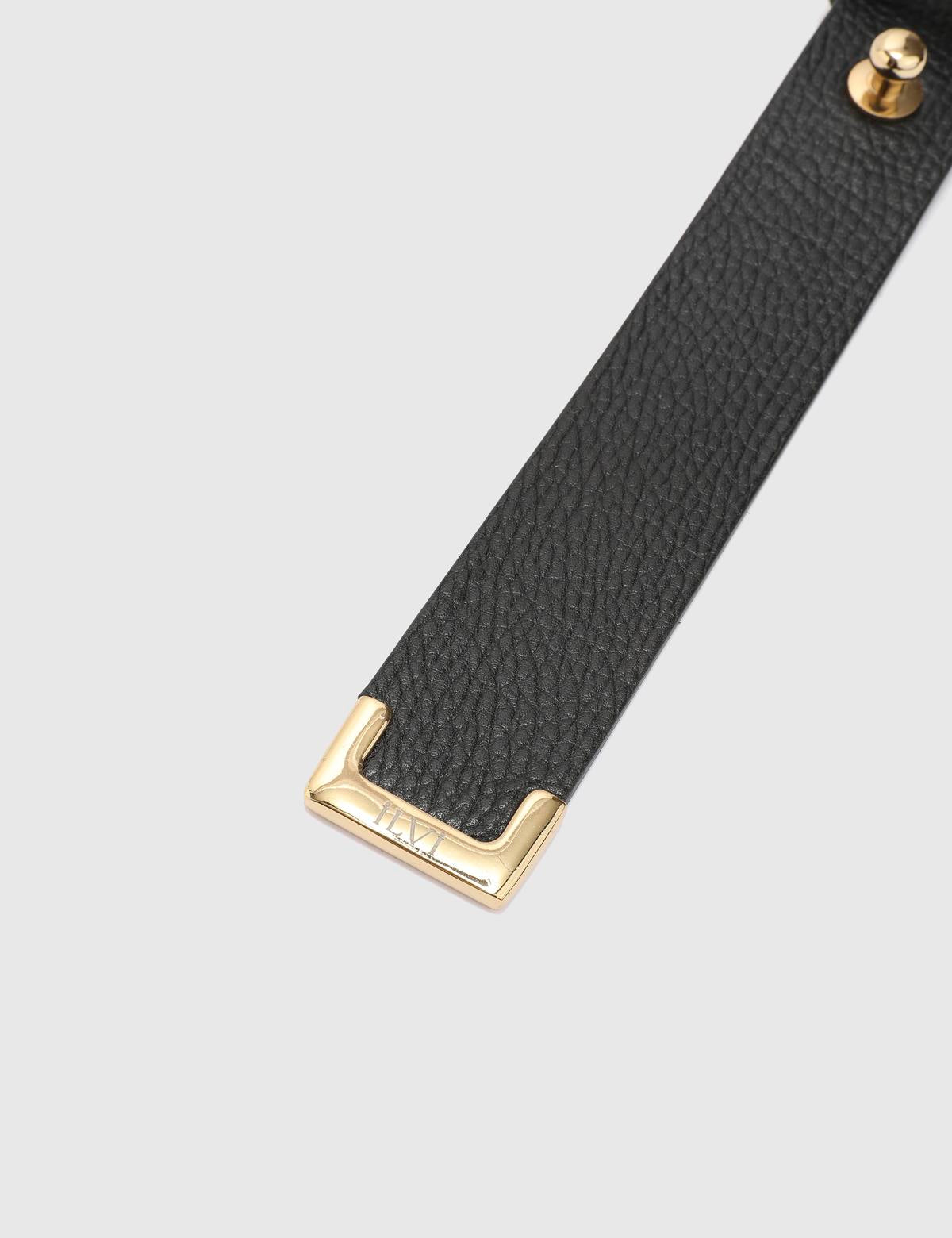 Edinet Black Floater Leather Women's Belt
