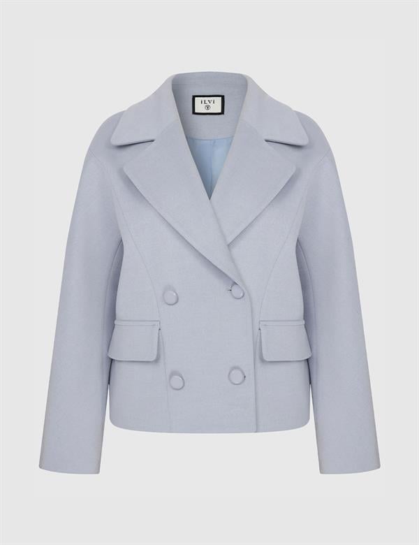 Eitan Blue Women's Cashmere Coat