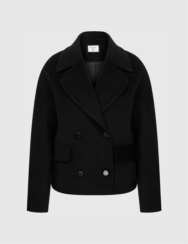 Eitan Black Women's Cashmere Coat