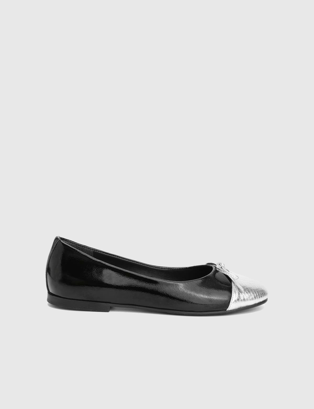 Eloisa Black Patent Leather Women's Ballerina