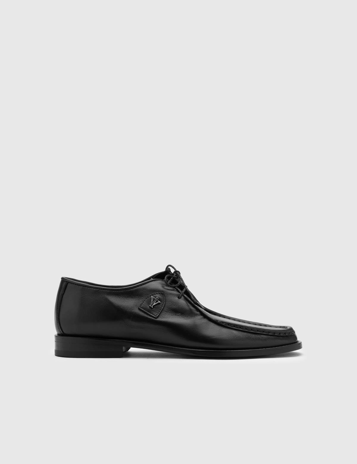 Espoo Black Aniline Leather Men's Oxford