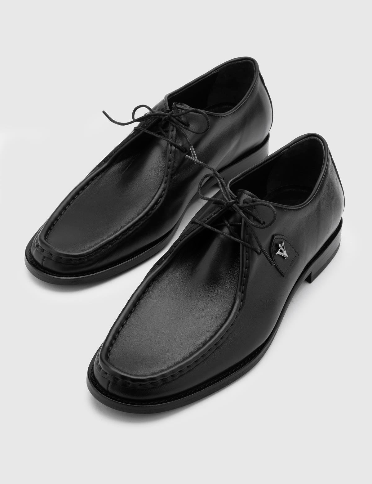 Espoo Black Aniline Leather Men's Oxford