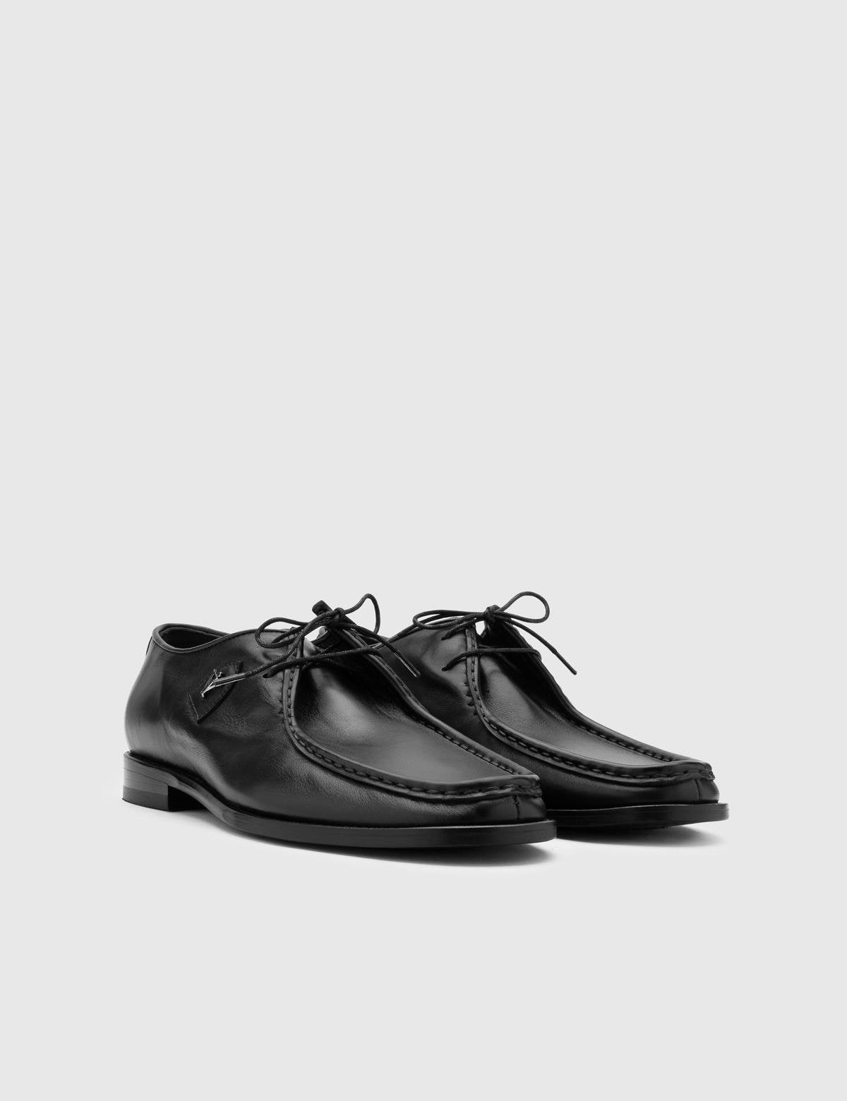 Espoo Black Aniline Leather Men's Oxford