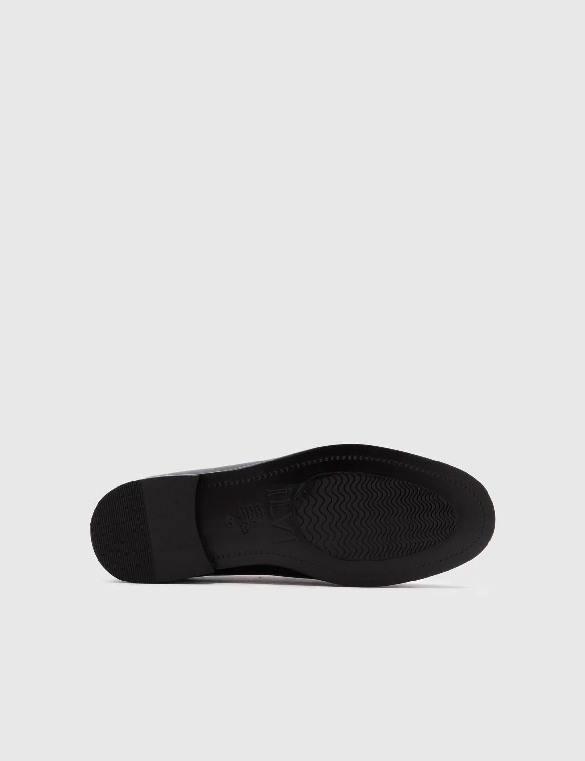 Espoo Navy Blue Leather Men's Oxford