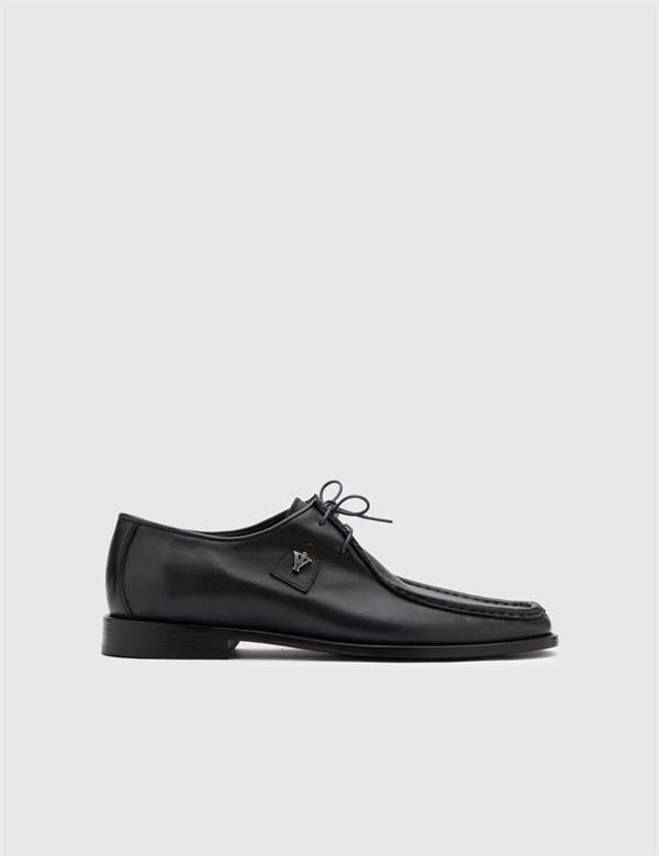 Espoo Navy Blue Leather Men's Oxford