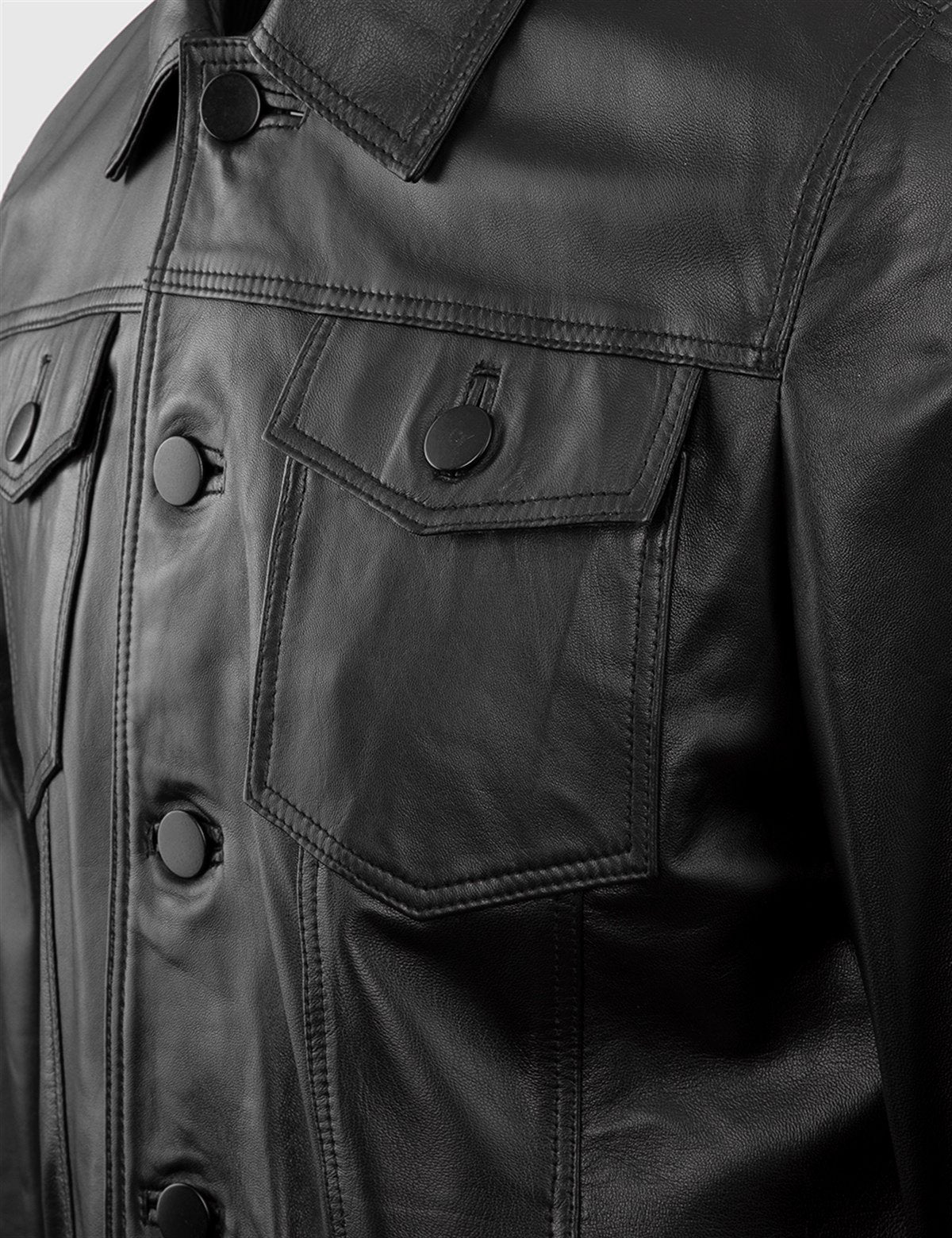 Faida Black Men's Leather Jacket