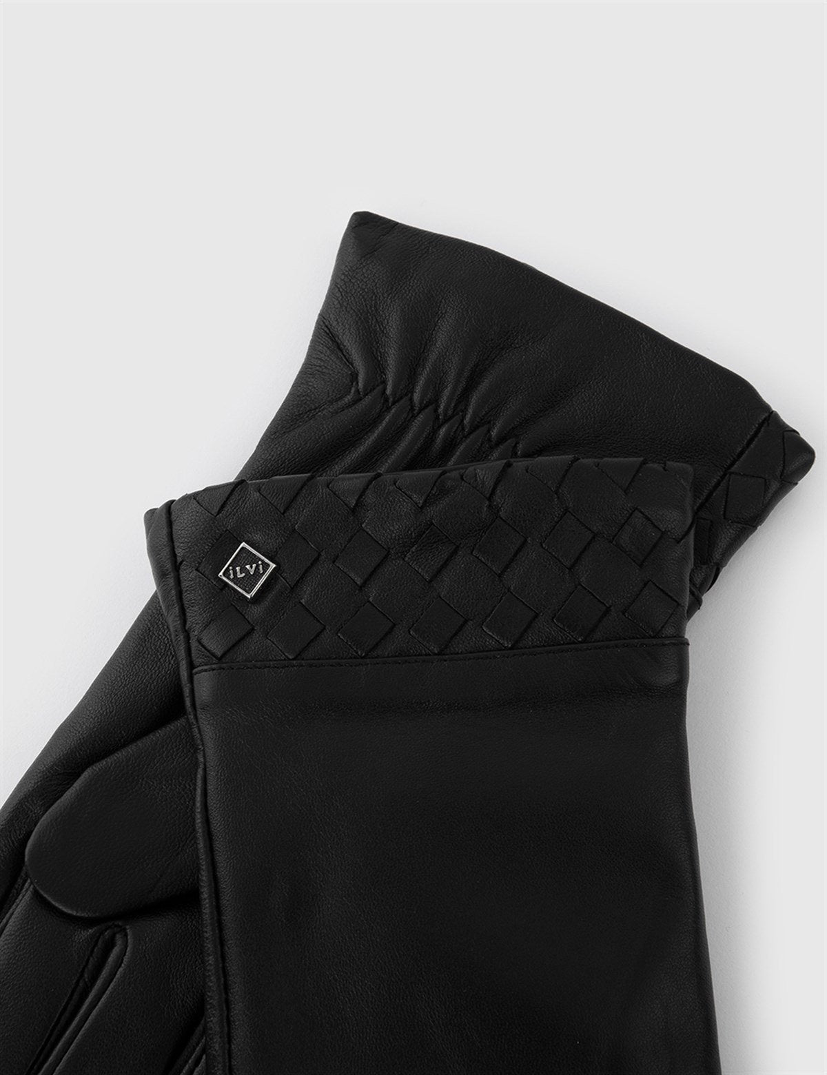 Fanny Black Women's Leather Gloves