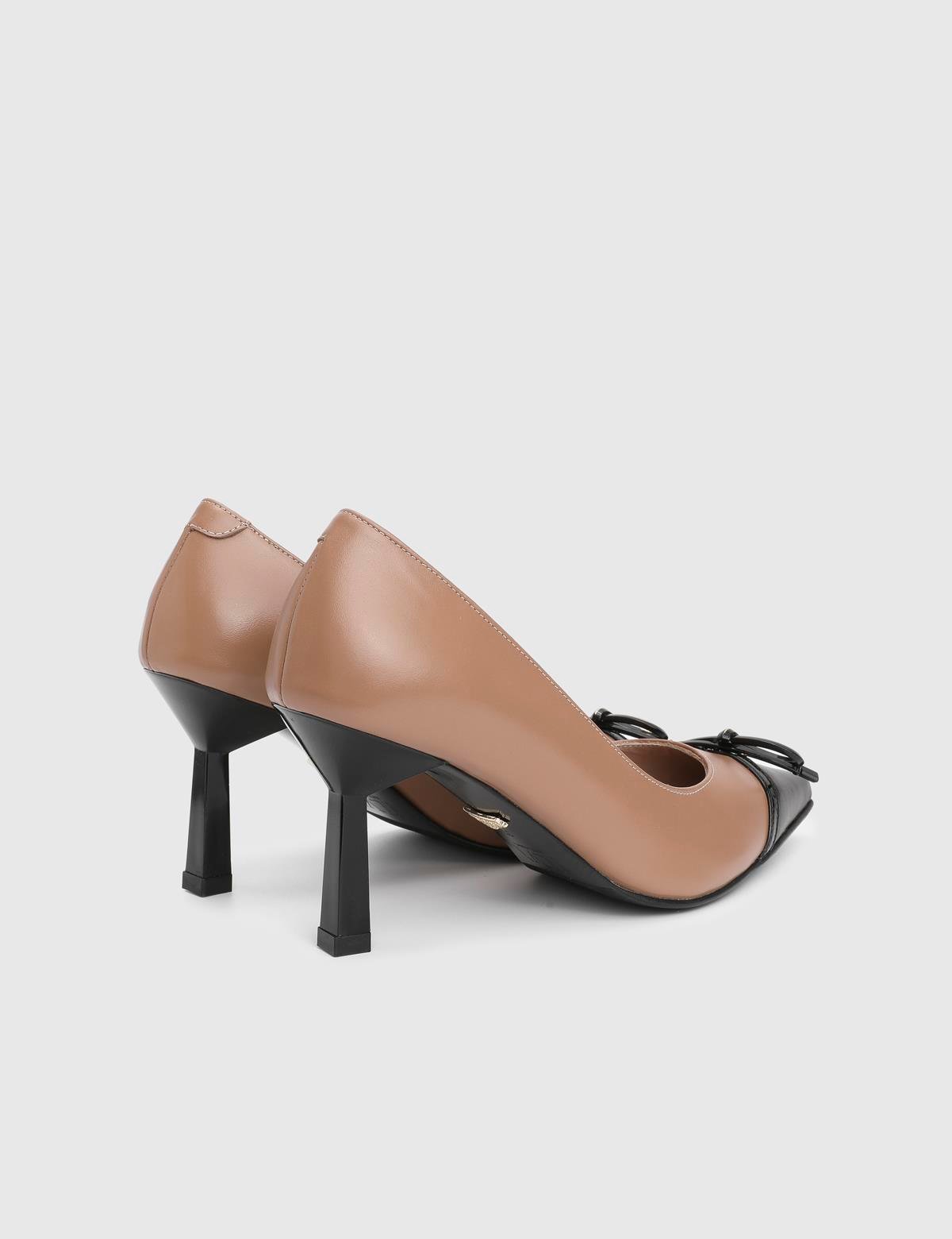 Feua Saddle Brown Leather Women's Pump