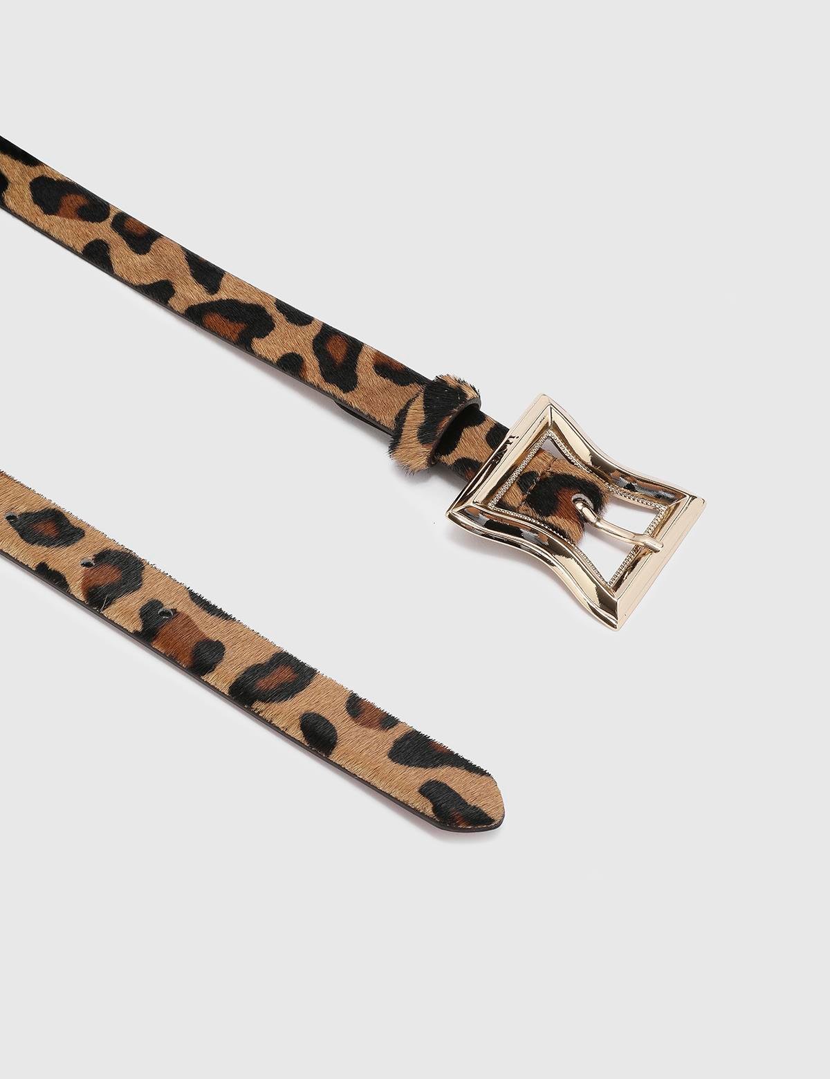Fidelya Leopard Leather Women's Belt