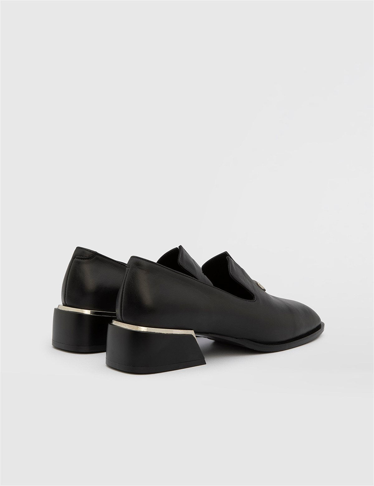 Filippa Black Leather Women's Pump
