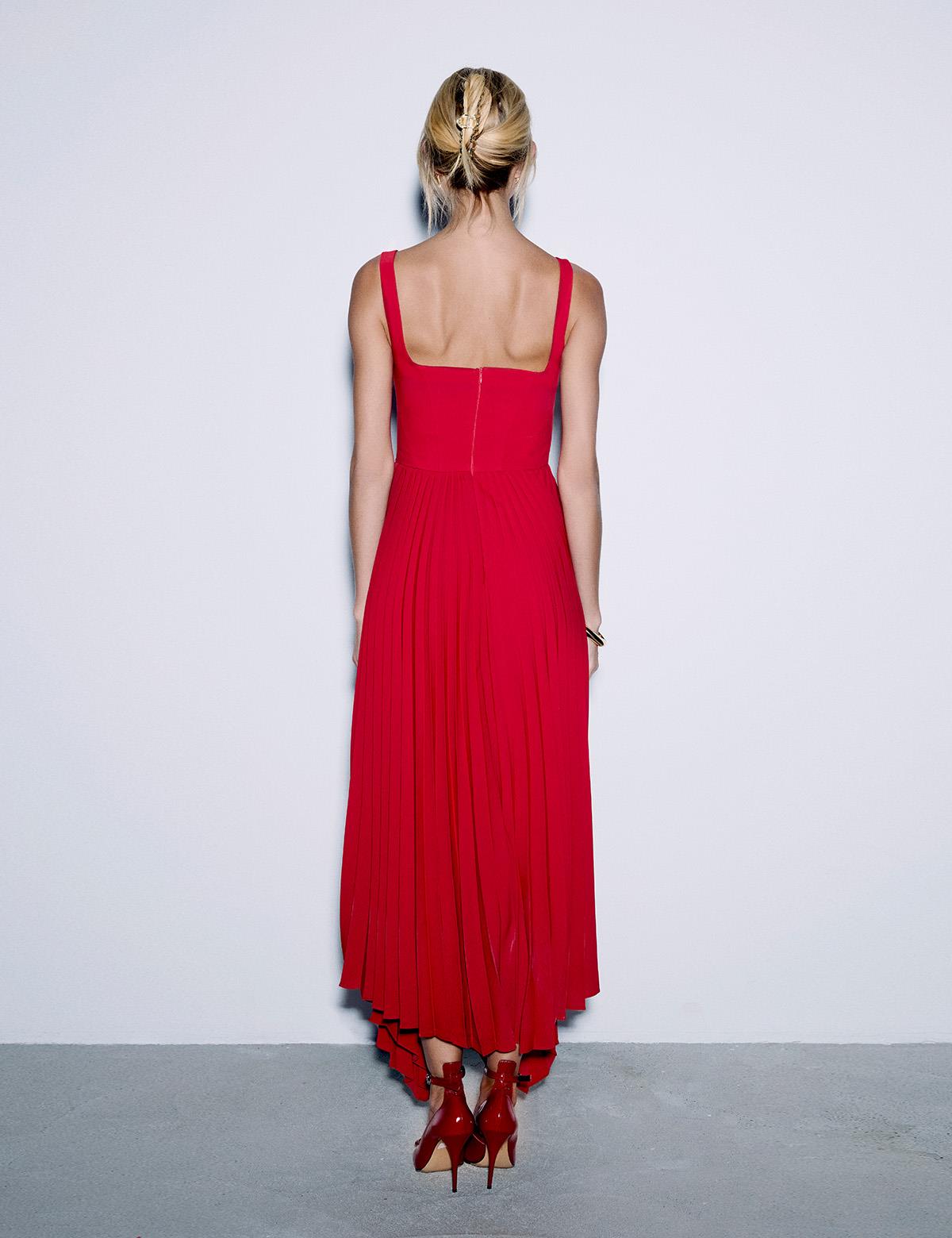 Flora Red Women's Dress