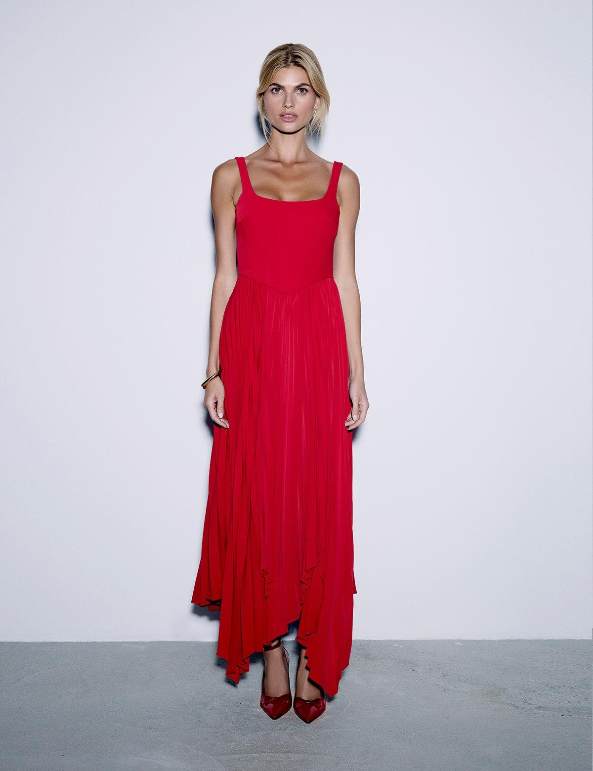 Flora Red Women's Dress