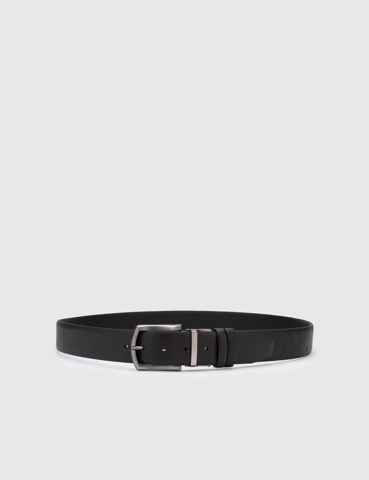 Galloway Schwarz-Braun Floater Leder Herrengürtel
