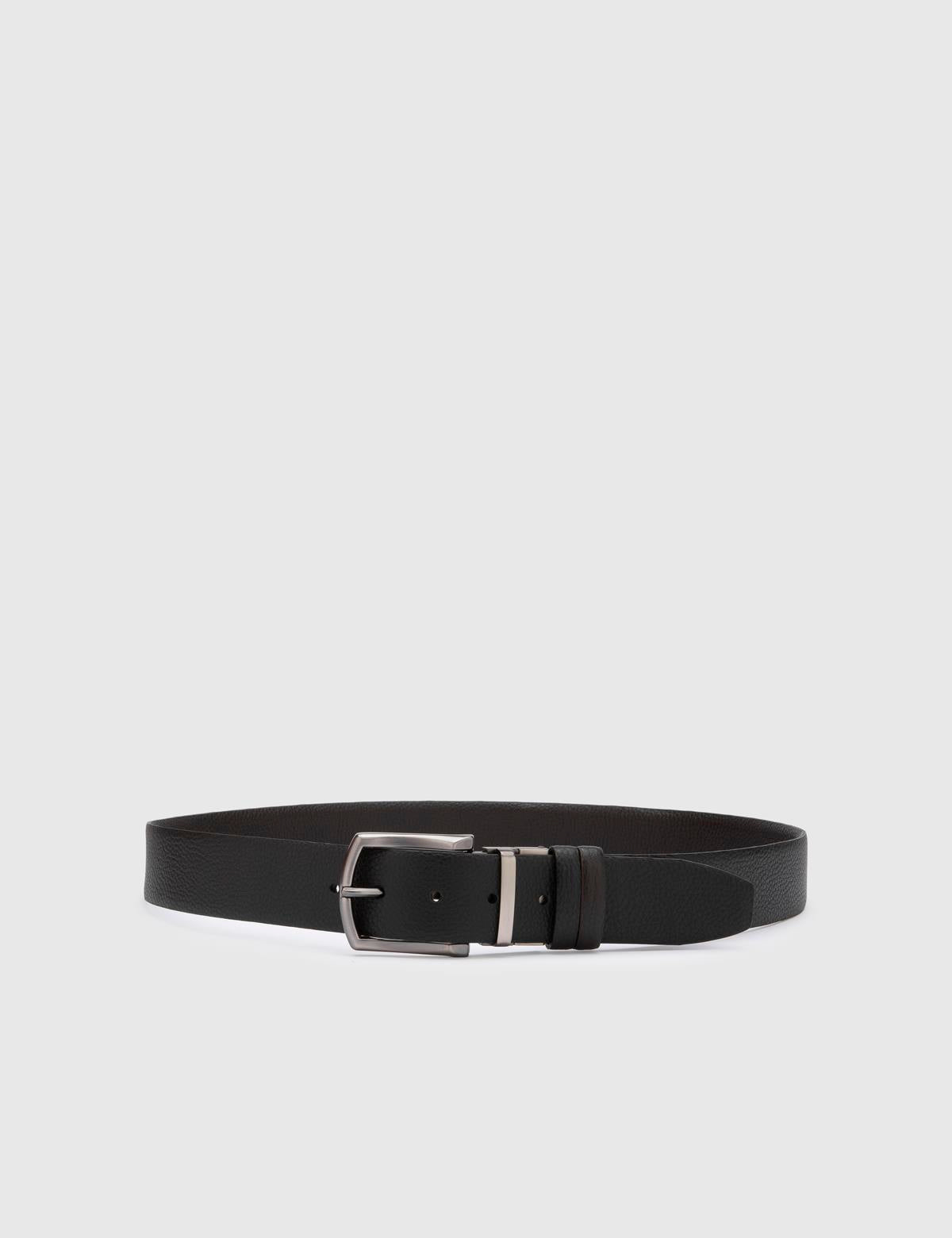 Galloway Black-Brown Floater Leather Men's Belt