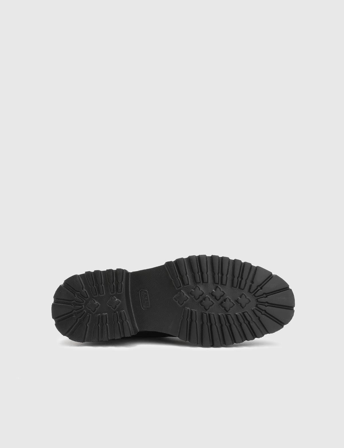 Geum Black Suede Leather Men's Boot