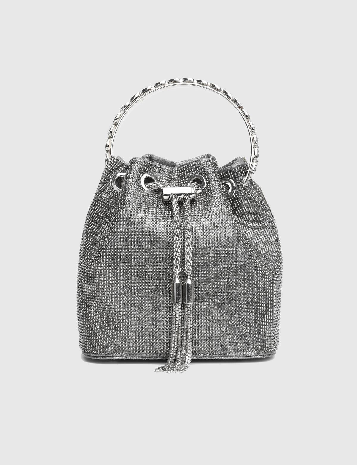 Gores Anthracite Women's Handbag with Stones