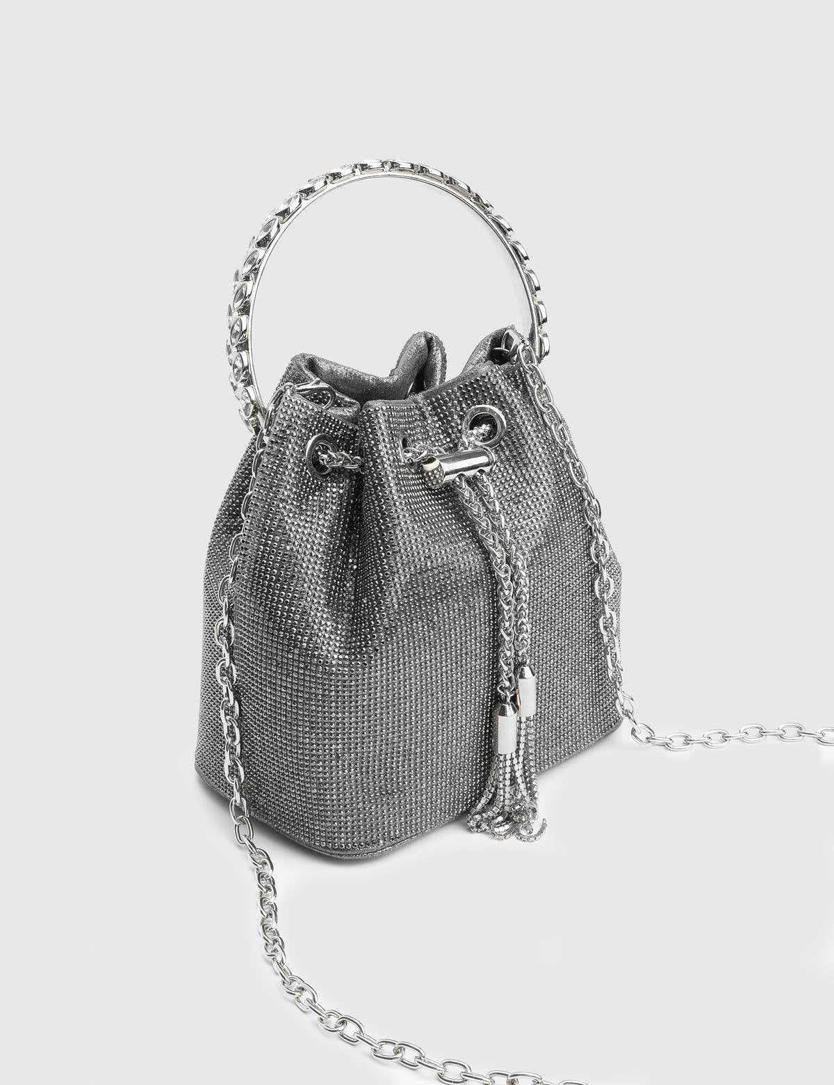 Gores Anthracite Women's Handbag with Stones