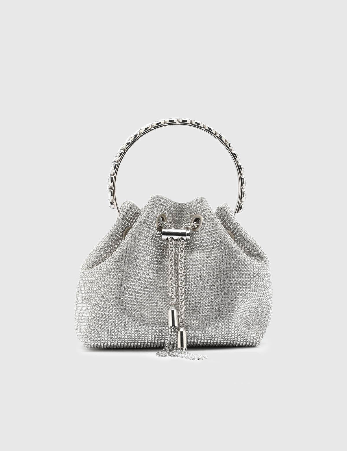 Gores Silver Women's Handbag with Stones