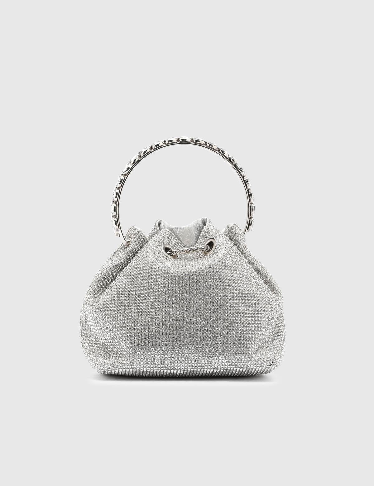 Gores Silver Women's Handbag with Stones