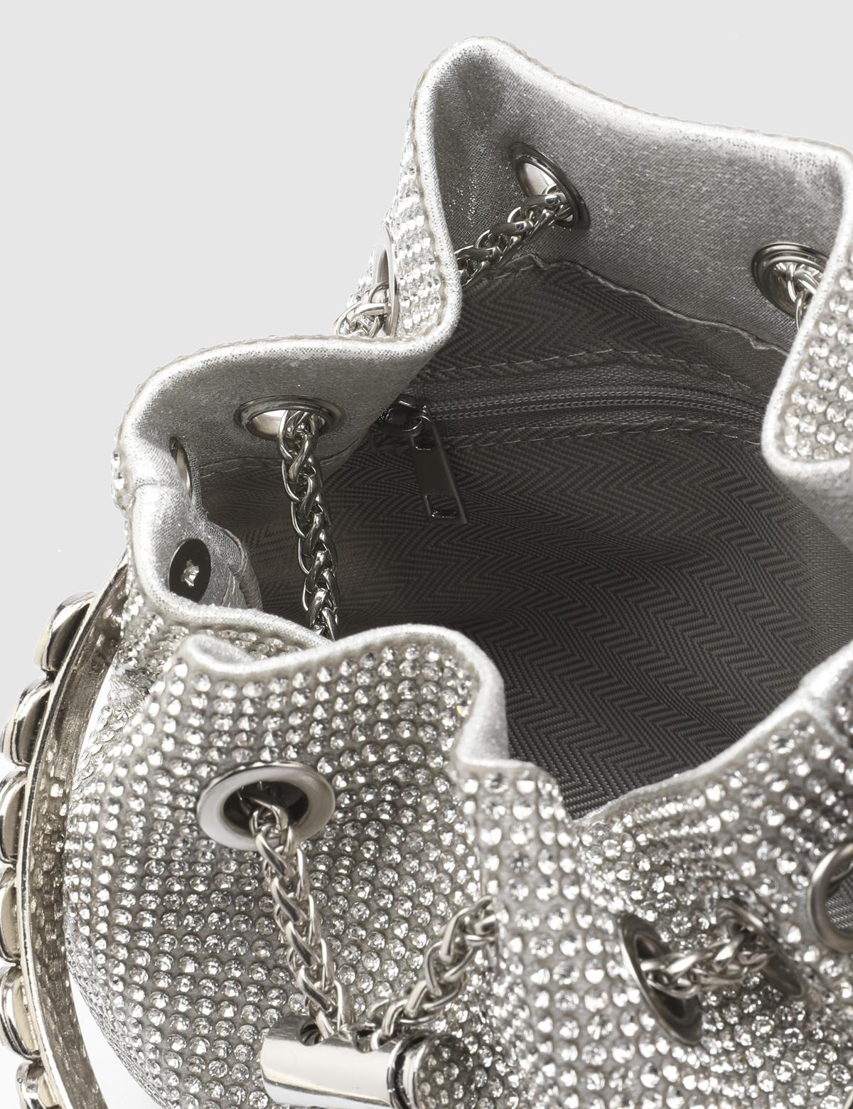 Gores Silver Women's Handbag with Stones