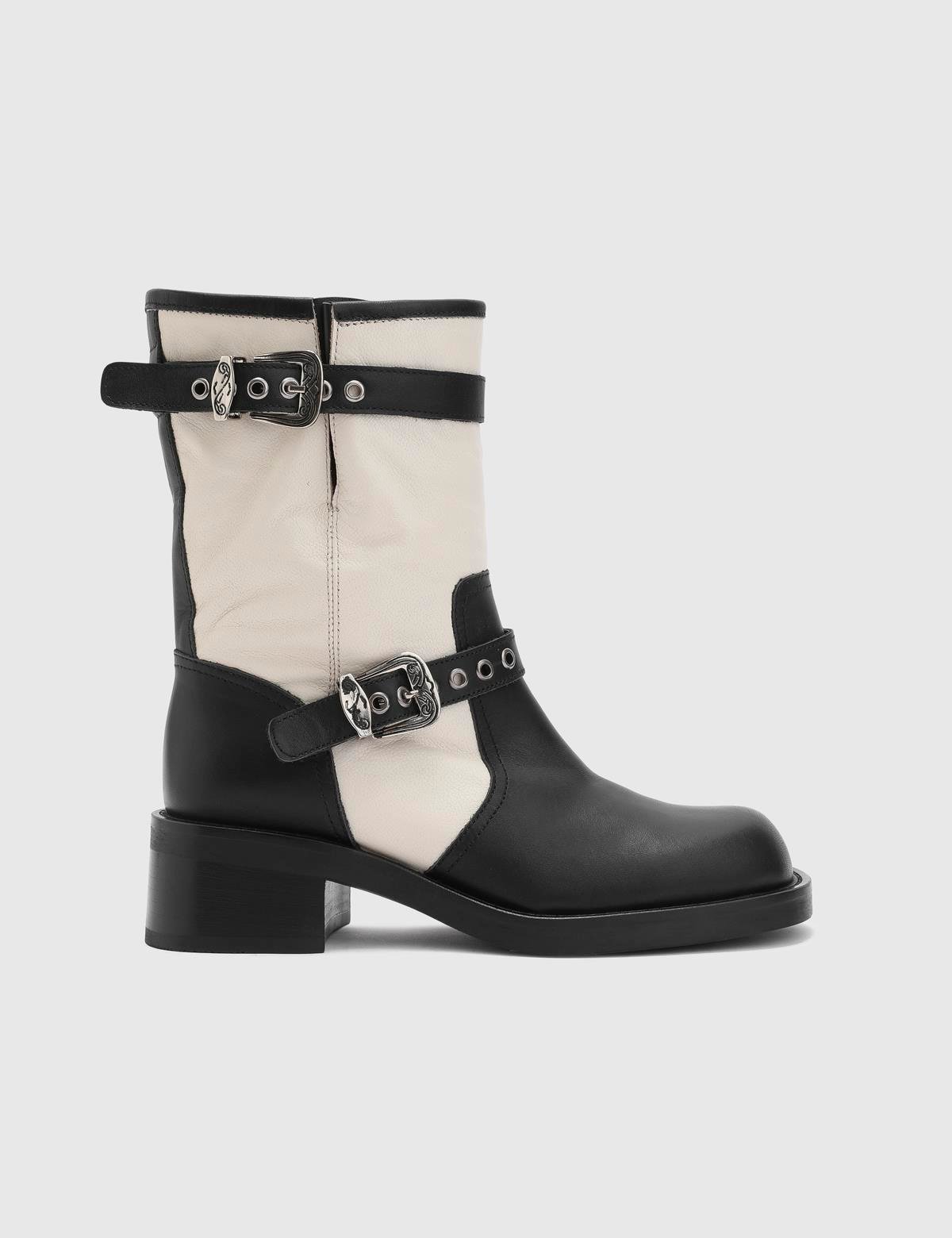 Grazia Beige Leather Women's Boot