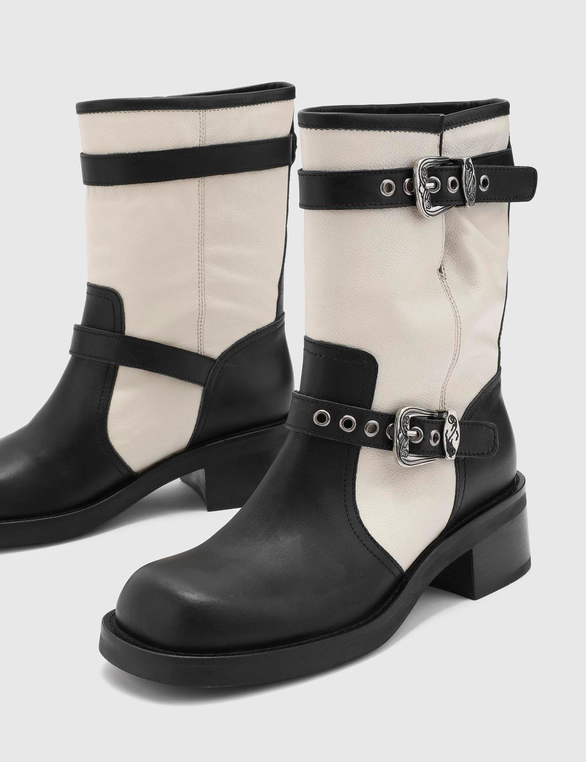 Grazia Beige Leather Women's Boot