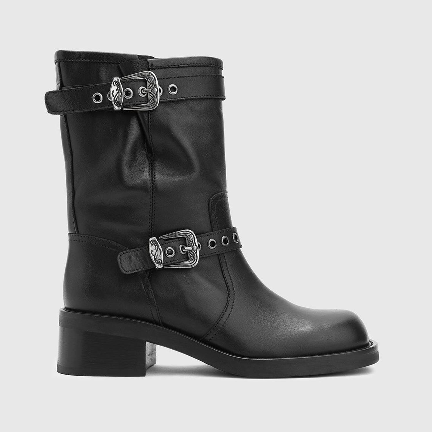 Grazia Black Leather Women's Boot