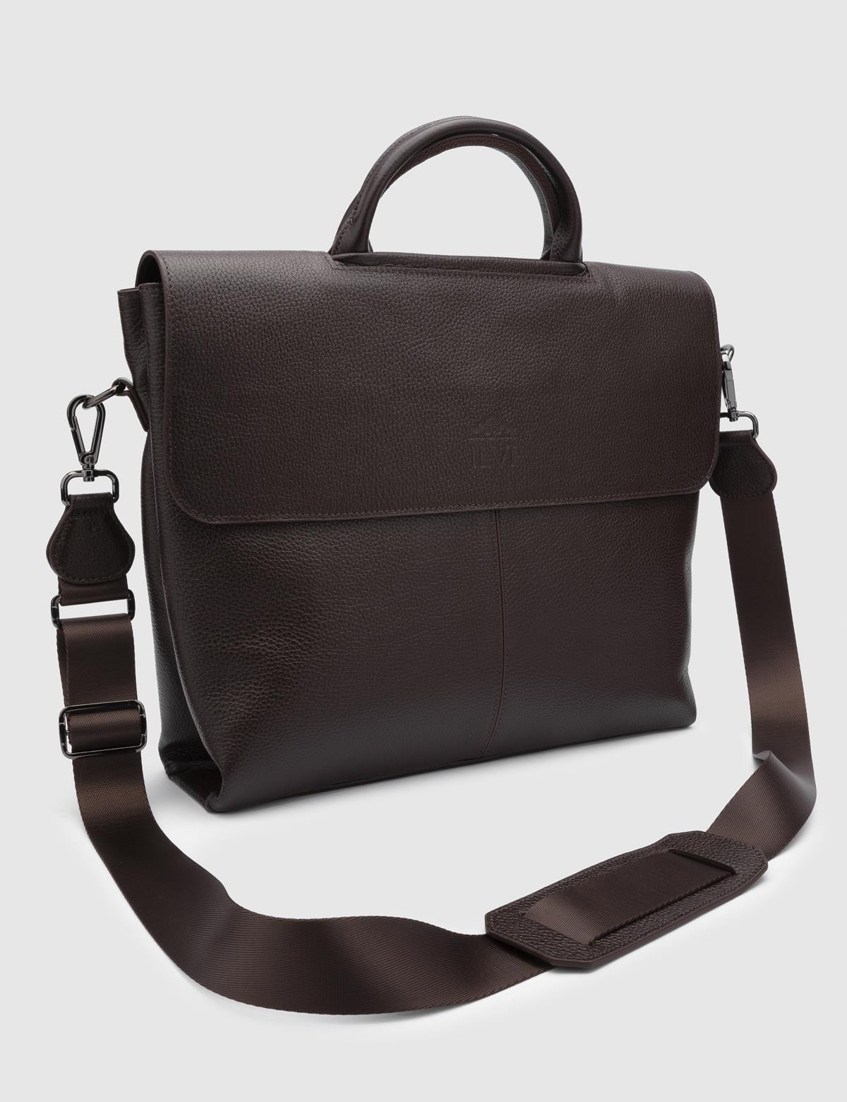 Guido Brown Floater Leather Men's Handbag