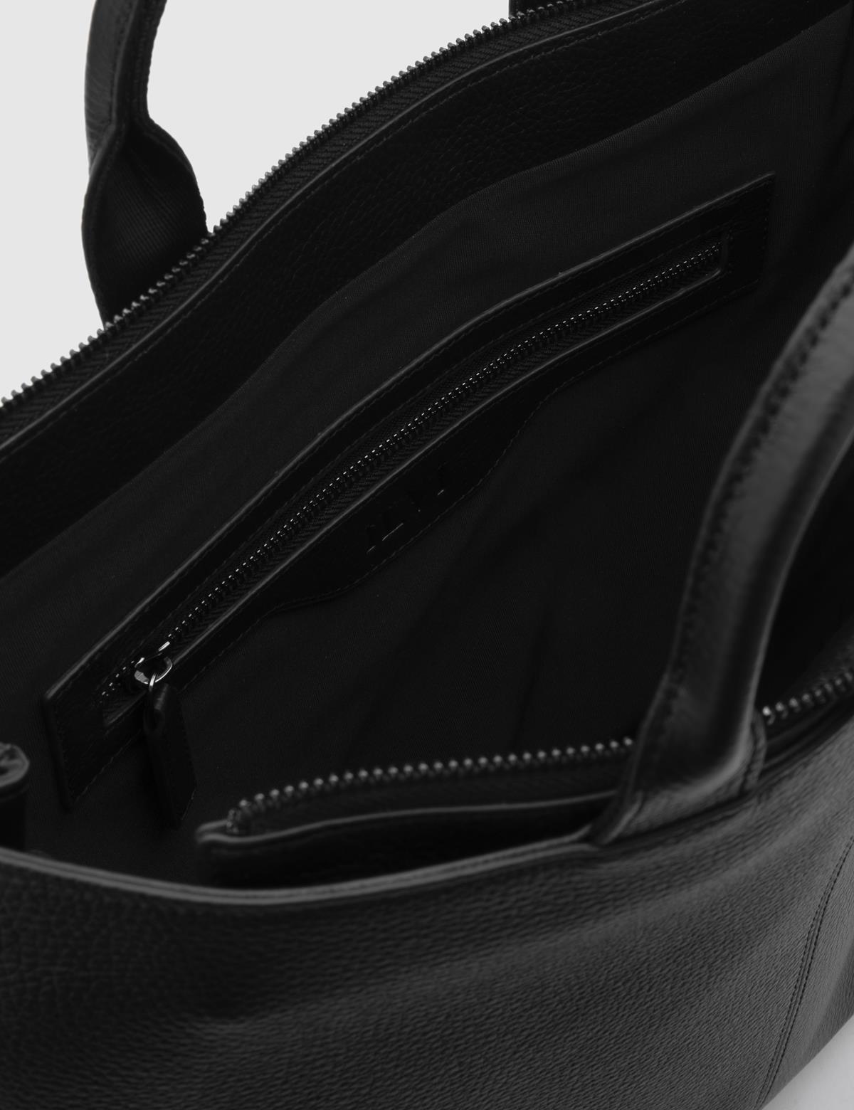 Guido Black Floater Leather Men's Handbag