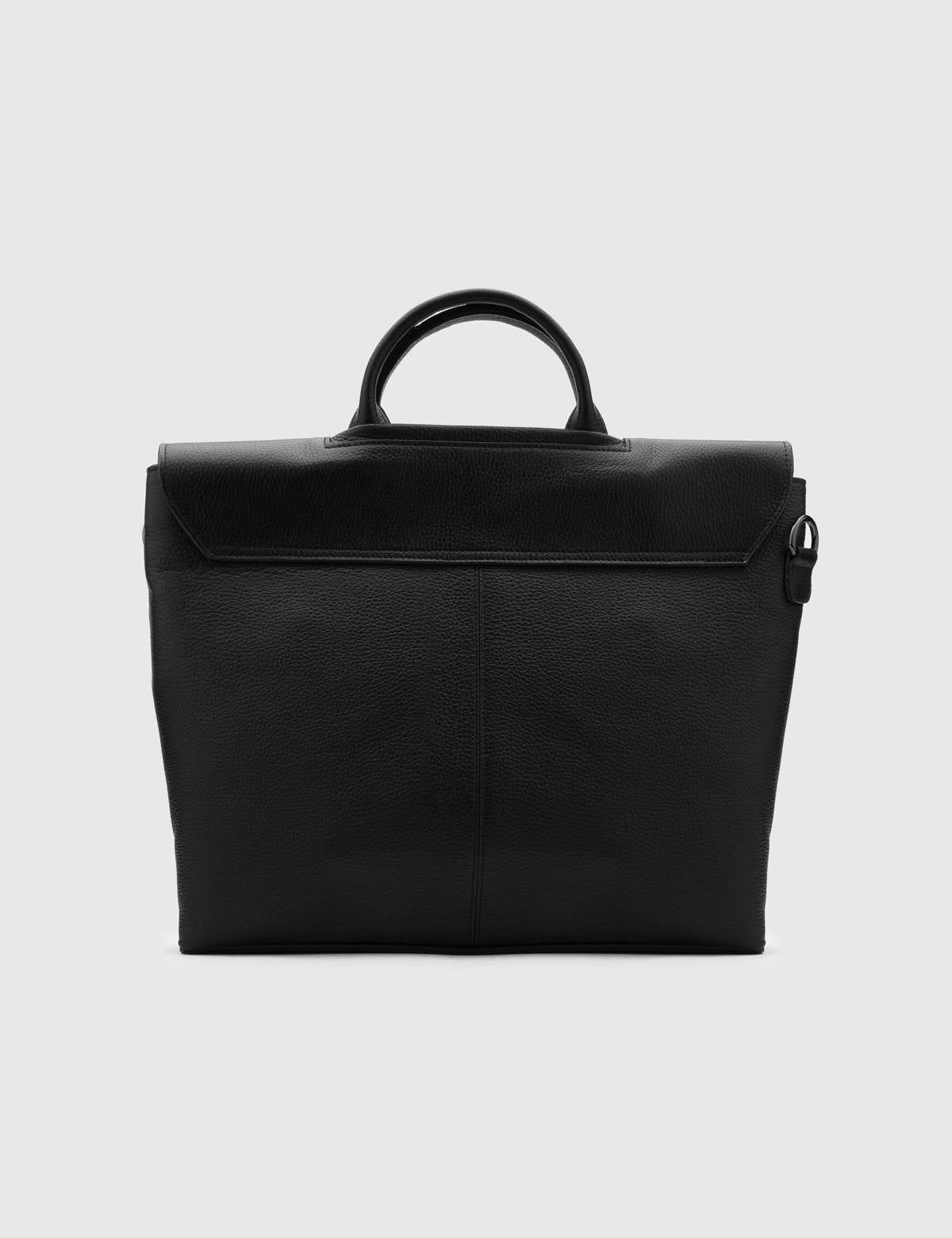 Guido Black Floater Leather Men's Handbag