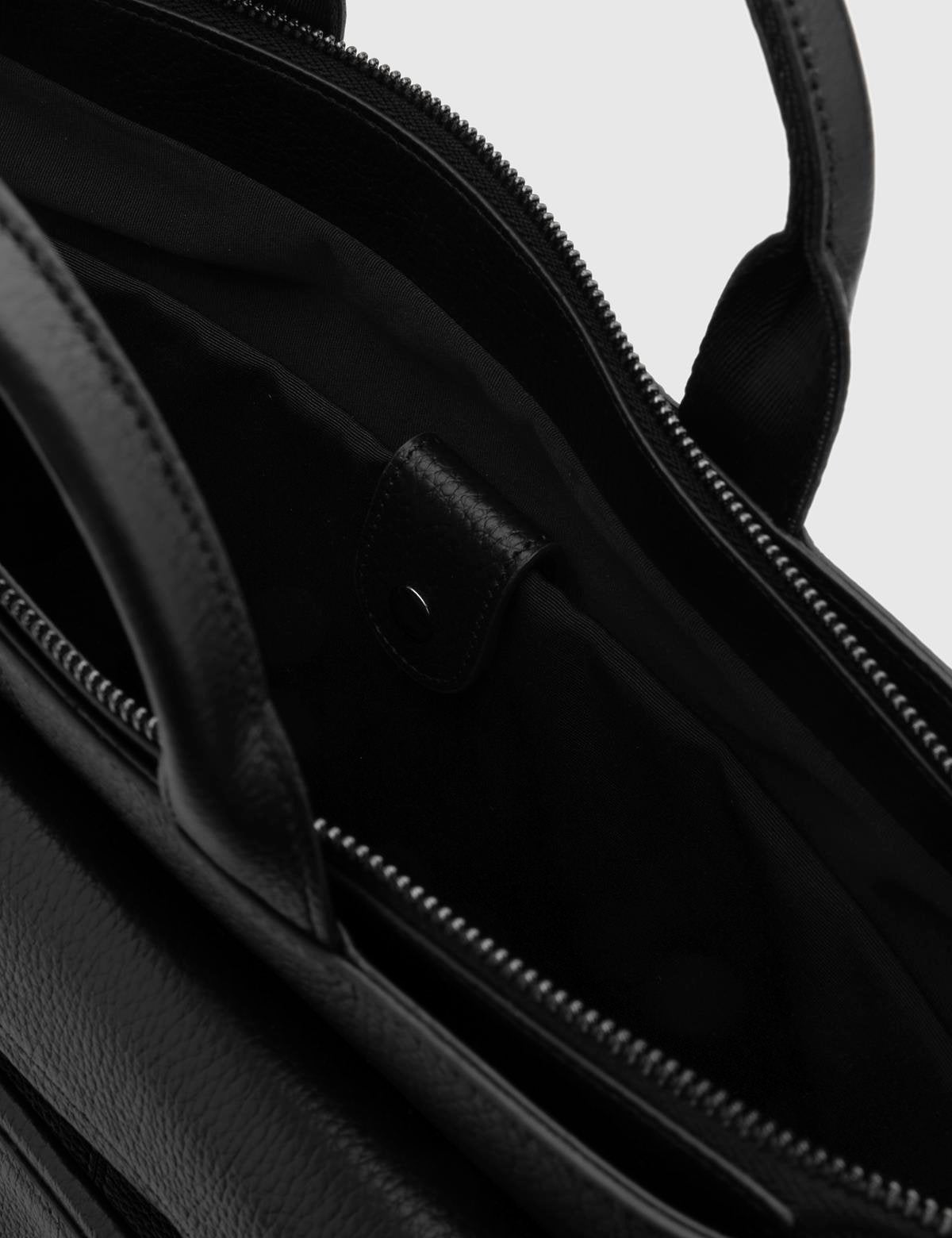 Guido Black Floater Leather Men's Handbag