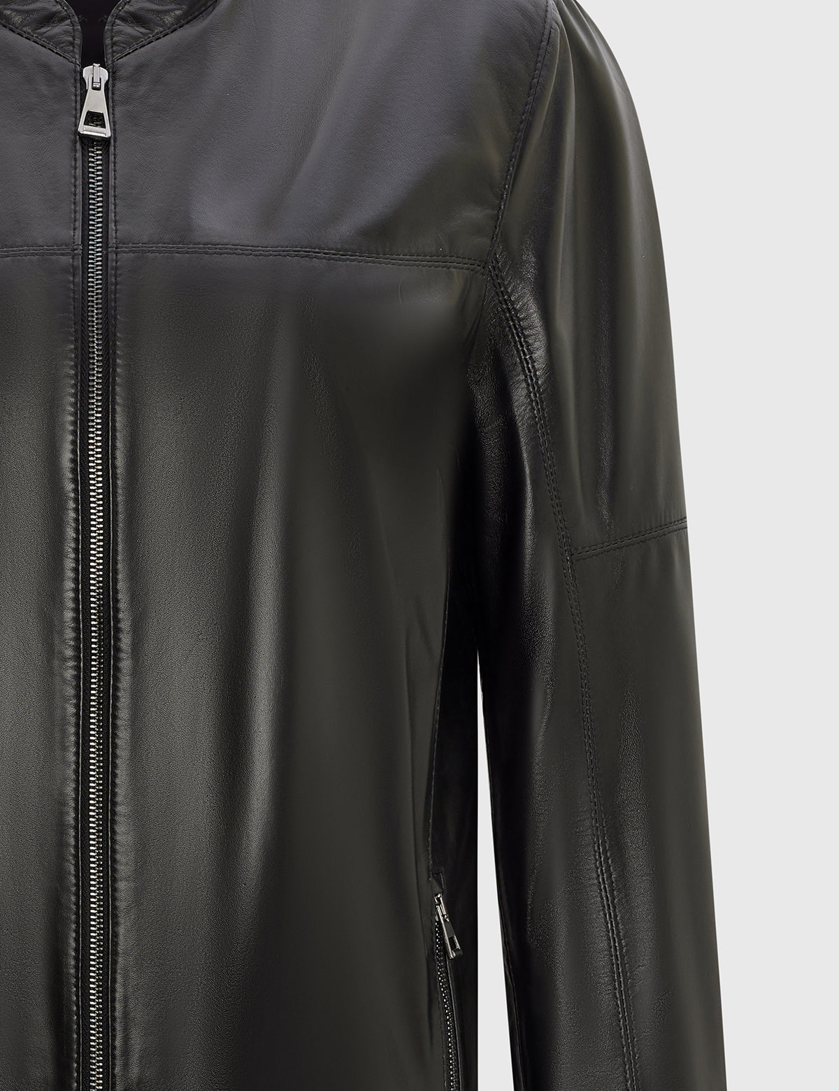 Haji Black Men's Leather Jacket