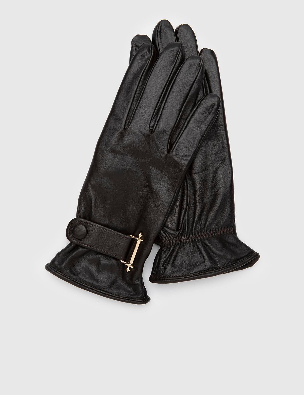Hancock Brown Women's Leather Gloves