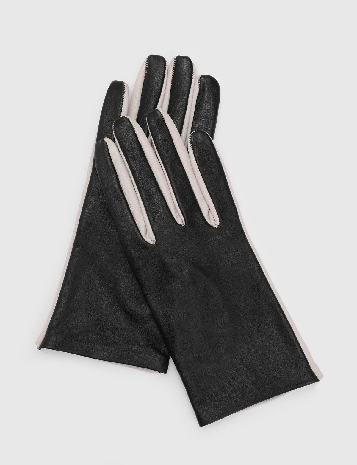 Helena Beige Women's Leather Gloves