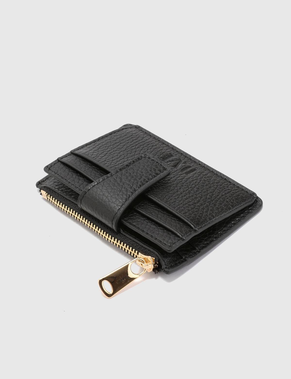 Houston Black Floater Leather Unisex Card Holder