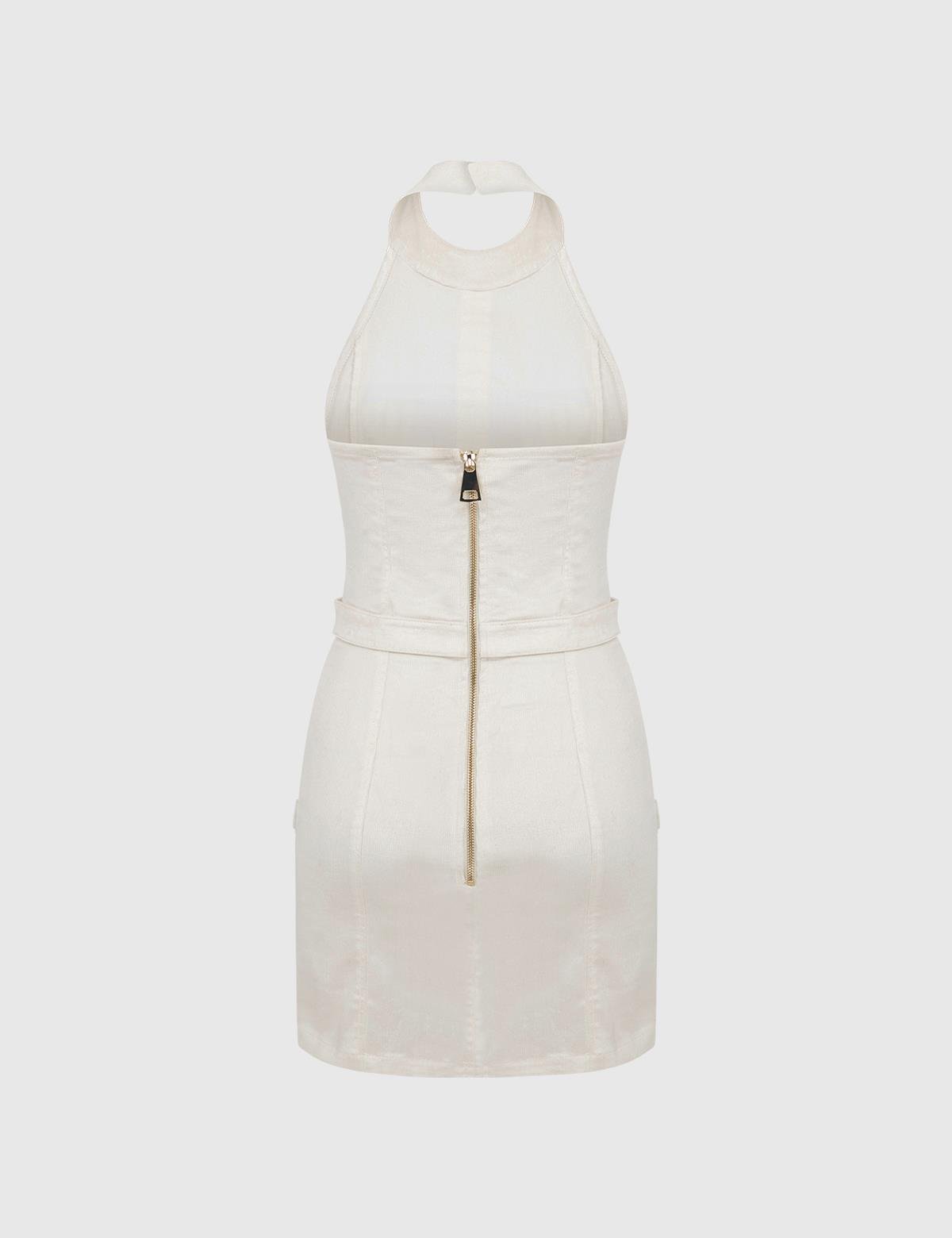 Hozıe Ecru Women's Dress