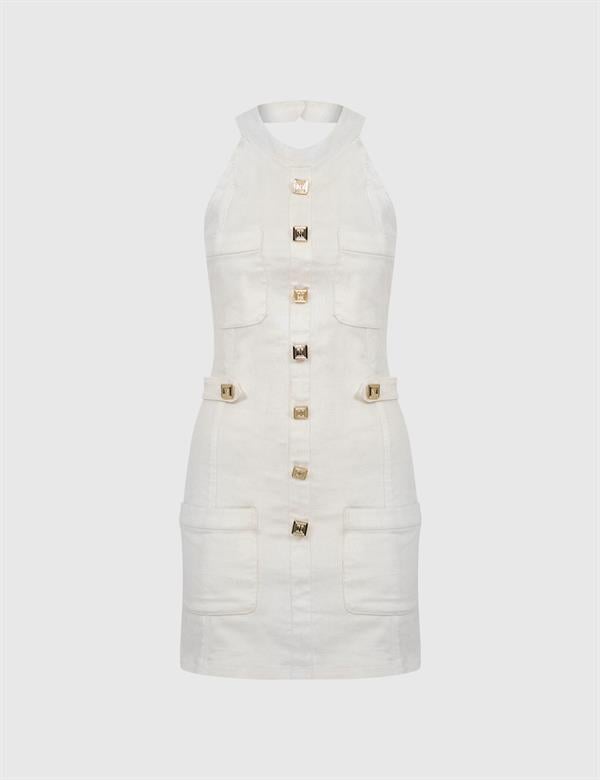 Hozıe Ecru Women's Dress