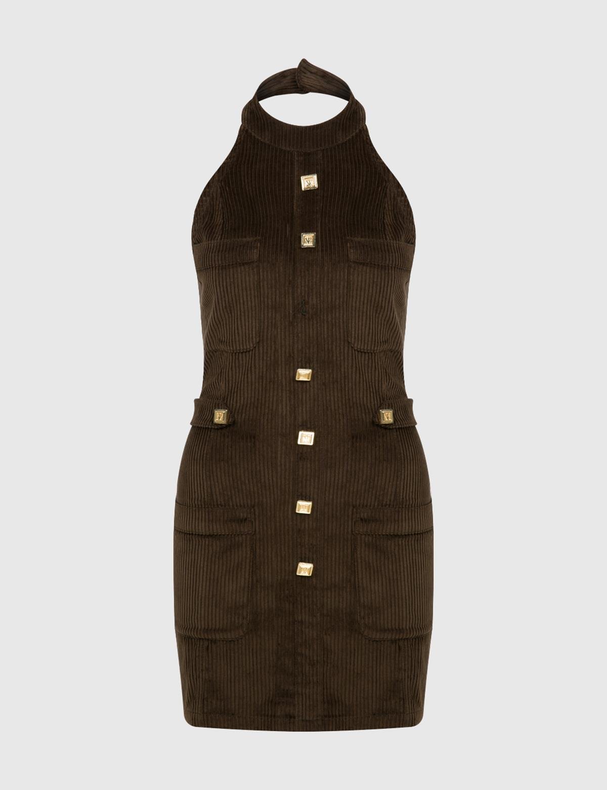 Hozıe Khaki Women's Dress