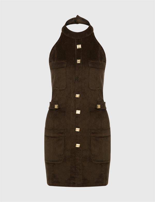 Hozıe Khaki Women's Dress
