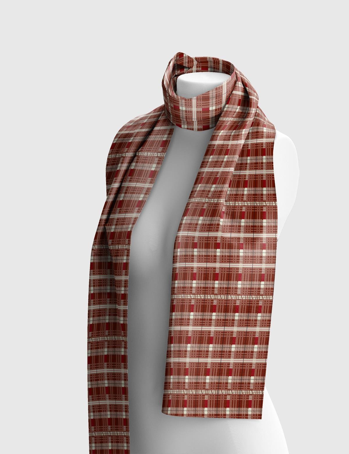 İnez Burgundy Unisex Shawl