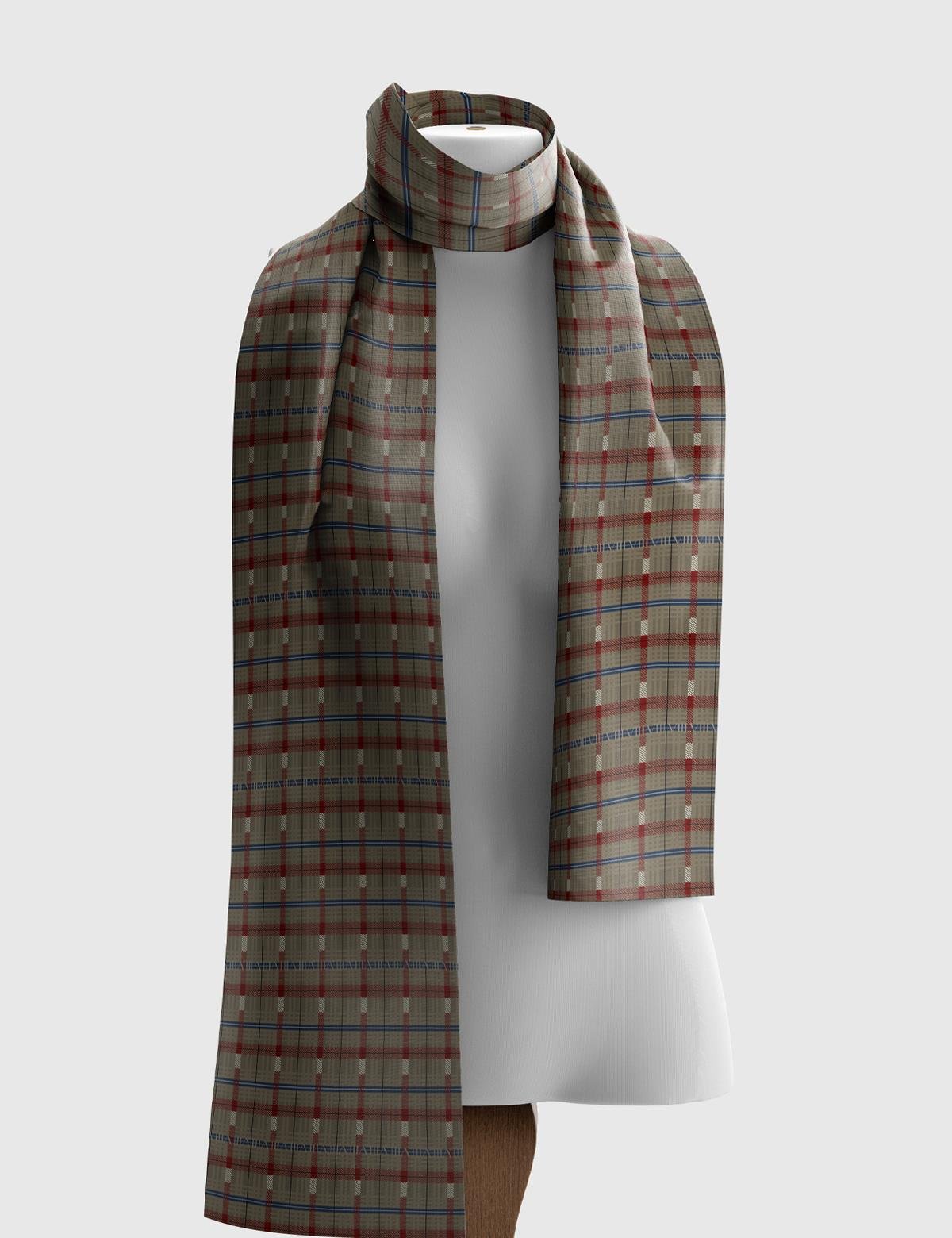 İnez Khaki Unisex Shawl