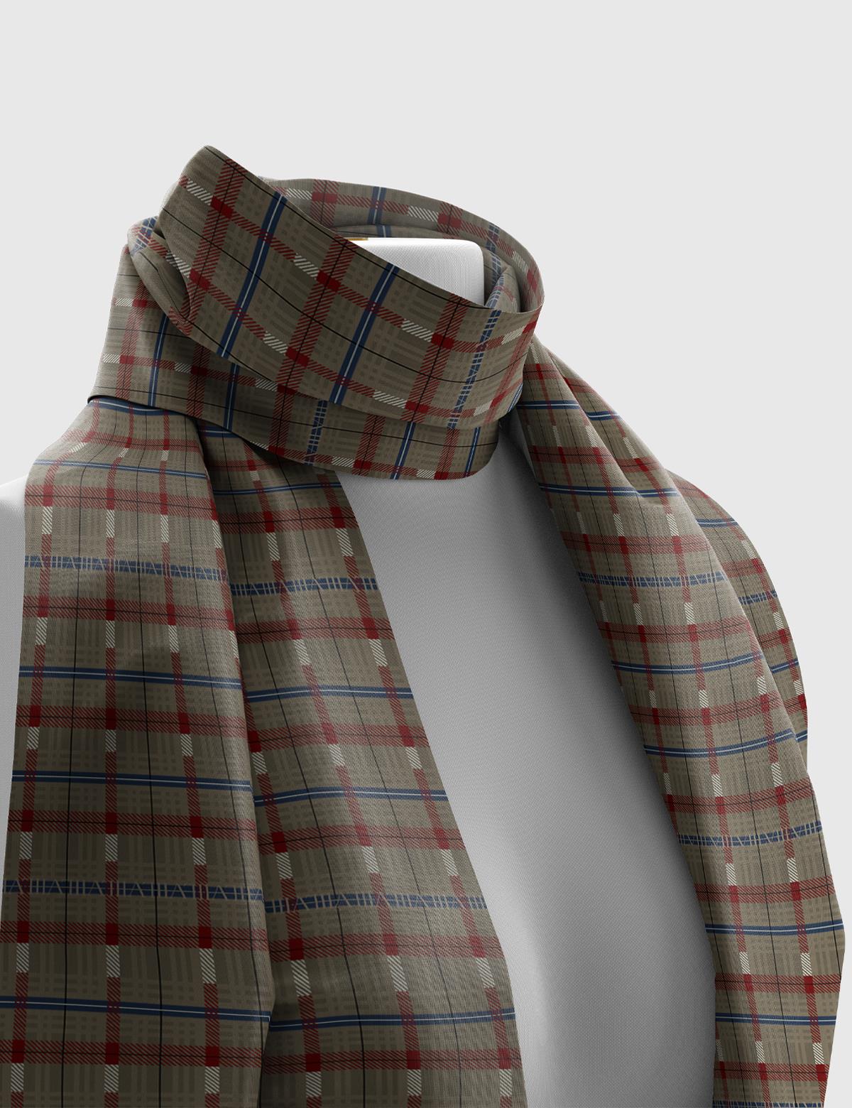 İnez Khaki Unisex Shawl