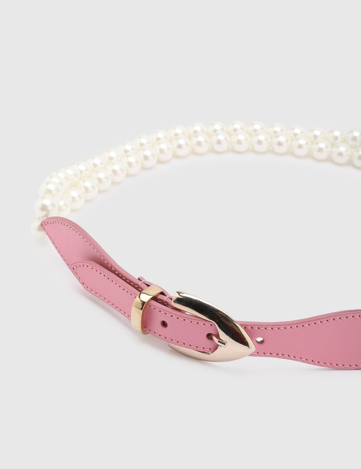 Jan Pink Leather Women's Belt