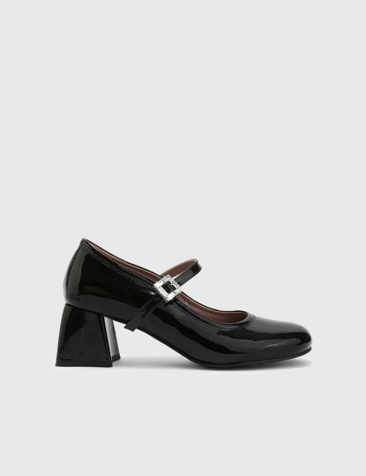 Jenno Black Patent Leather Women's Pump