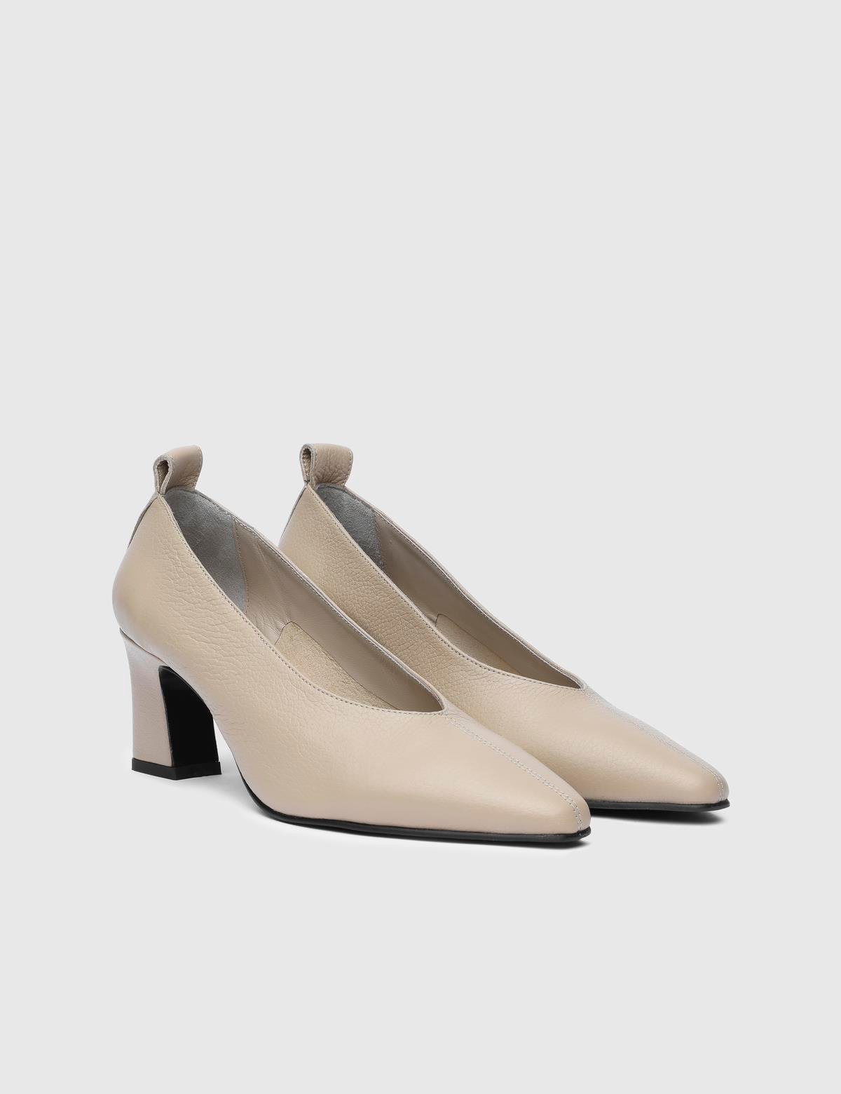 Jenssens Mink Floater Leather Women's Pump