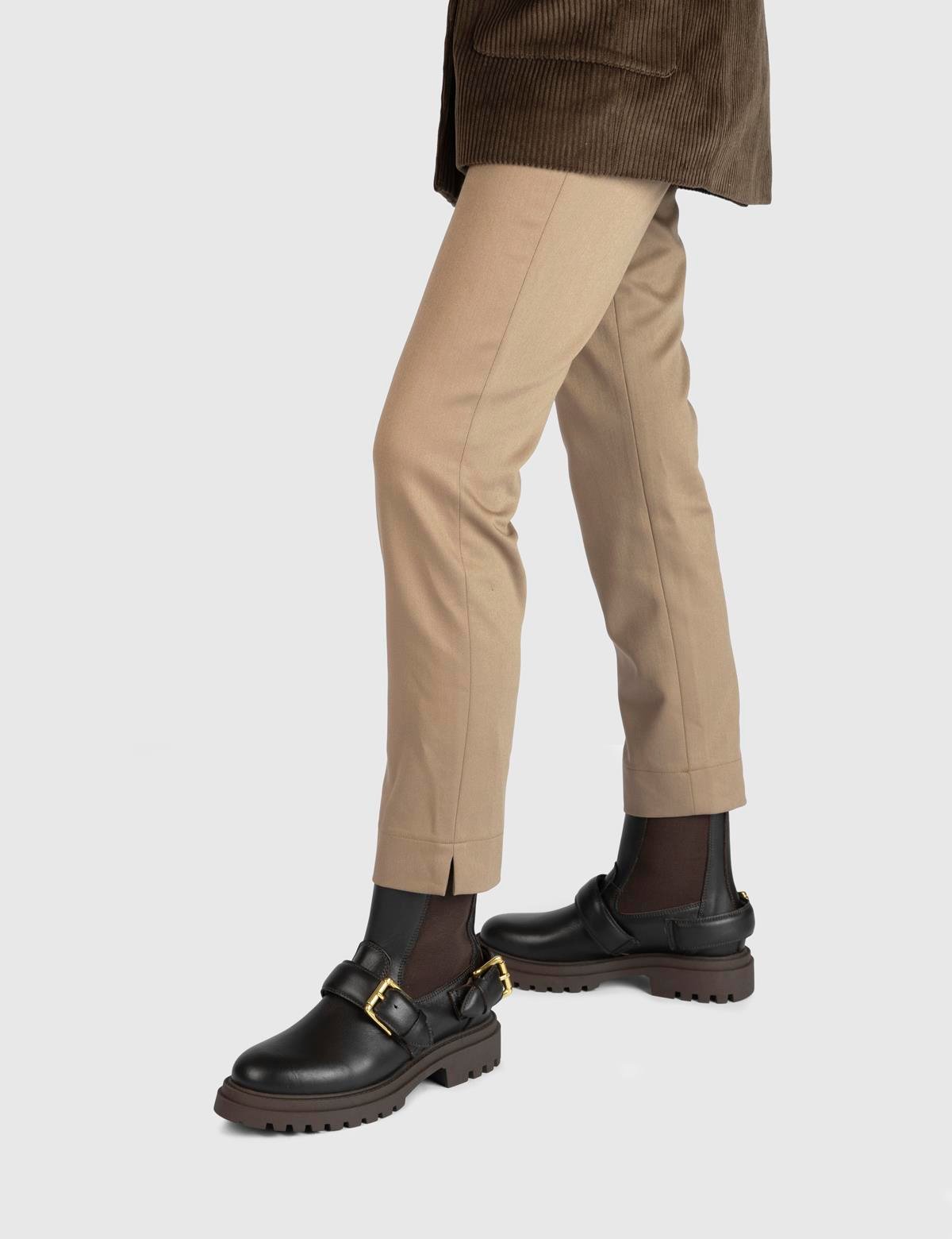 Jimena Brown Leather Women's Boot