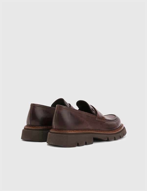 Joao Brown Leather Men's Loafer
